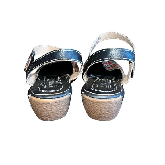 L' Artiste Spring Step Womens 9(40) Shoes Amour hearts Mary Jane Wedge Sandals - Picture 4 of 6